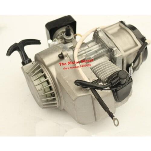 2-T 47cc 49cc Pocket Bike Motor Engine for Mini Dirt Bike mini cross-country motorcycle engine Electric starting engine