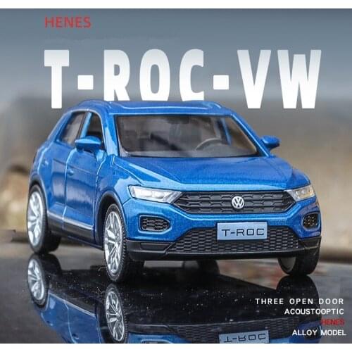 1/36 T-ROC SUV Alloy Car Model Diecasts & Toy Metal Car Model Simulation Toy Car Collection Pull Back Children Gift Boy Toy Car