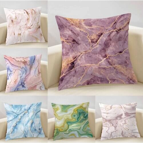 Marbling Geometric Cushion Cover 45X45 Pillow Case For Sofa BedRoom Home Decor Pillow Covers Decorative Luxury Cushion Cover