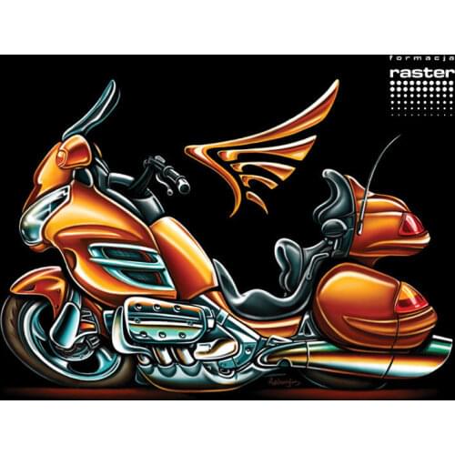 New Funny Motorrad T-Shirt Classic Japanese Motorcycle Fans Goldwing 100% Cotton for Man Shirts