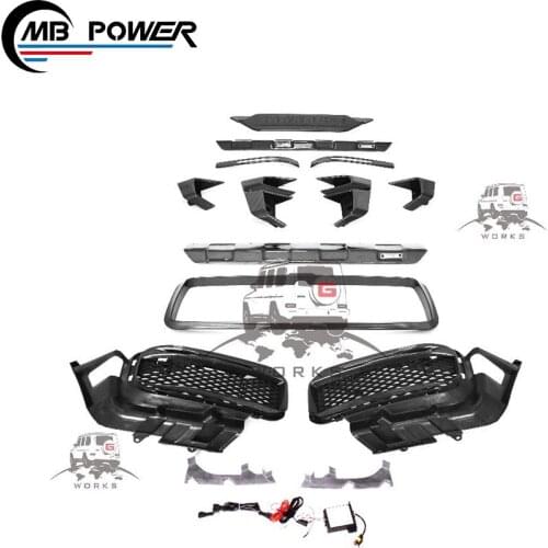 G class body kit fit for W464 G63 B800 upgrade to B900 carbon fiber material body kit widestar kits 2019y