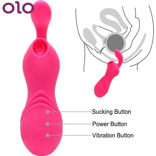 OLO Blowjob Vibrating Clit Sucker Vibrator Sex Toys for Women Nipple Sucking Clitoris Stimulator Sex Oral Licking