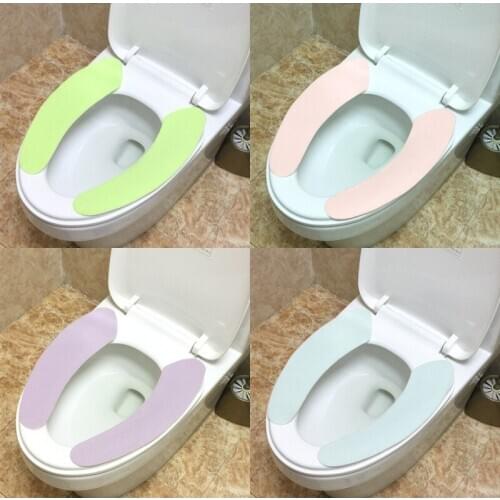 Autumn and winter models pasted toilet mat cartoon electrostatic toilet stickers