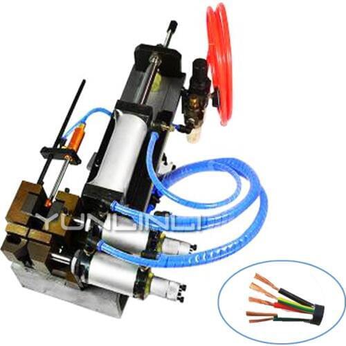Pneumatic Wire Stripper Cable Crimping And Peeling Machine For Metal Wire Recycle Wire Cable Stripper Stripping Device