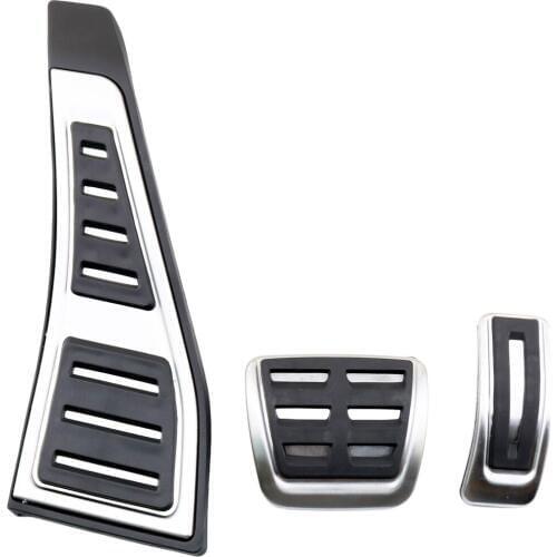AT Fit for Audi A4 S4 RS4 B9 A5 8W 2016 2017 2018 Accessories Anti-slip Gas Fuel Brake Pedal Footrest Pad Cover No Drill