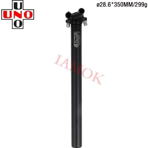 UNO SP-368 Bike Black/Silver Seat Post 350/400mm Seatpost 25.4/27.2/28.6/30.9/31.6mm Iamok Bicycle Parts