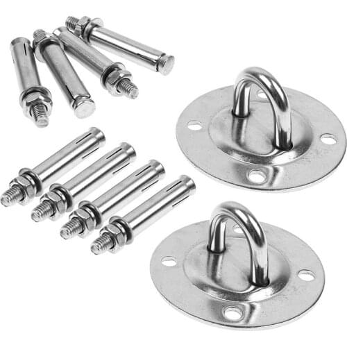 2 PCS Mount Wall and Ceiling Mount for Suspension Straps Wall Mount Anchor for Body Weight Strength Training Aerial Yoga Hammock