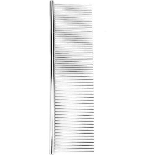 7.5 Inch Dog Comb Long Thick Hair Fur Removal Brush Stainless Steel Lightweight Pets Grooming Combs For Shaggy Dogs Barber