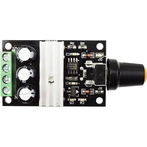 DC 6V 12V 24V 28VDC 3A 80W PWM Motor Speed Controller Regulator Adjustable Variable Speed Control With Potentiometer Switch