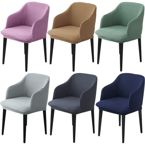 Polar Fleece Fabric High Arm Chair Cover Elastic Washable Dining Chair Covers Slipcover Office Chair Hotel Home Party Christmas