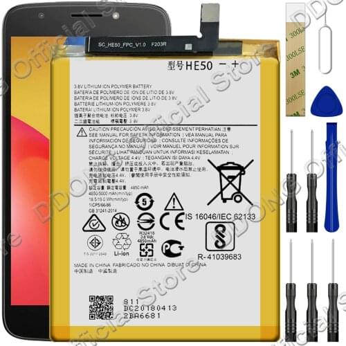 Replacement Battery HE50 For Moto E5 Plus XT1924-4 XT1924-6 XT1924-7 XT1924-8 SNN5989A Battery With Tool Kit