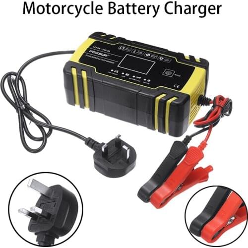 1pc Car Auto Motorcycle 12V 24V Pulse Repairing Battery Charger With Lcd Display Agm Gel Wet Lead Acid Battery Charger Tool