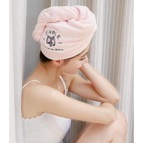 1pc Soft Women Towels Bathroom Coral Velvet Hair Towel Bath Towel Shower Cap Wrapped Towels Bathroom Drying Strong