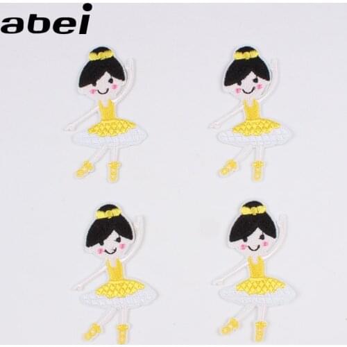 10pcs/lot Embroidery Iron On Gril Patches Sew On Cartoon Patch For Jeans Bags Shoes DIY Apparel Accessories Handmade Badge