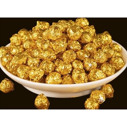 100g China Yunnan Ripe Tea Gold Tin Foil Packing Resin Tea Pu'er Cha Gao