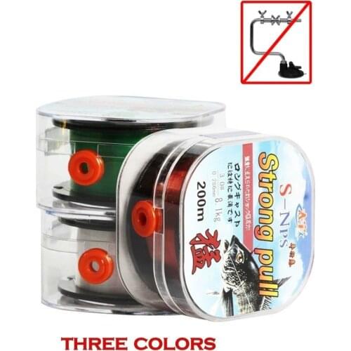 200M Japan Fluro Carbon Coating Fishing Line Wear-Resistant Standard Monofilament Strong Sinking Mainline for Fishing tackle