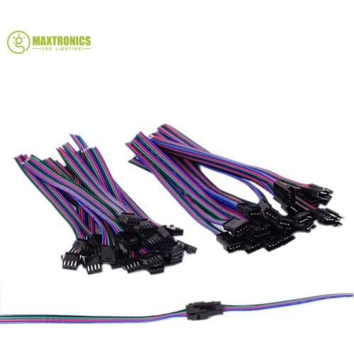 2pin 3pin 4pin led connector Male/female JST SM 2 3 4 5Pin Plug Connector Wire cable for led strip light Lamp tape Driver CCTV