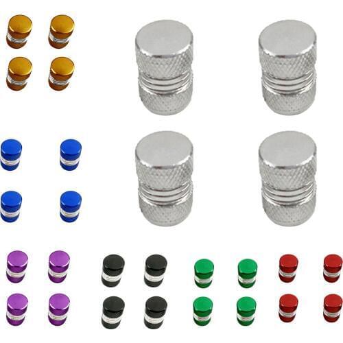 4 Pieces Aluminum Tire/Rim Valve/Wheel Air Port Cover Stems Cap Truck Precision Casting Technology Durable