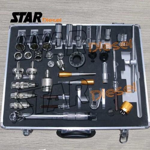40pcs Auto Common Rail Injector Dismantling Tool Diesel Injector Installing Tool Kits Total S0018 for BOSCH DENSO