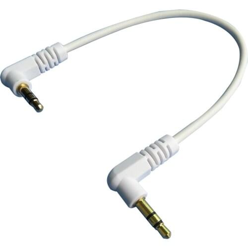 20cm 3.5 AUX Cable Angle Mini Jack 3.5mm Male to Male Headphone Car Audio Cable
