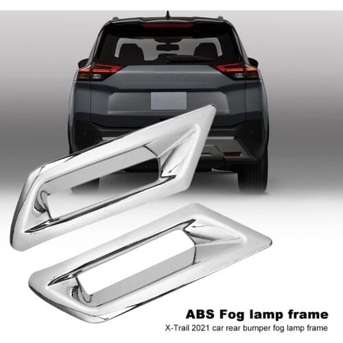 Car Rear Bumper Fog Lamp Frame Rear Fog Lamp Decorative Bright Strip for Nissan X-Trail 2021