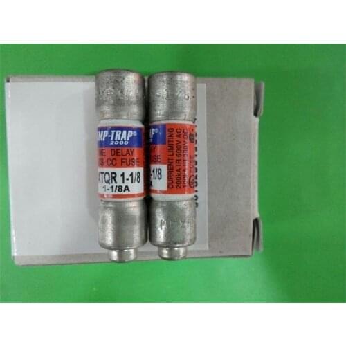 Free shipping 5pcs ATQR 1 1/8 AMP TRAP 10X38 faray ceramic fuse 1.125A delay