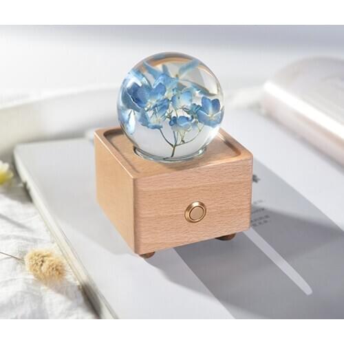 C40 Dandelion Bluetooth Speaker Night Light Crystal Ball Christmas Birthday Gift Bluetooth Speaker Flower Nightlight