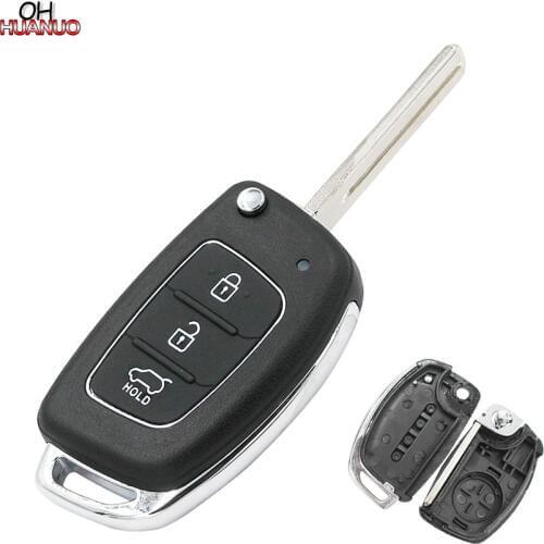 Car Key Shell Blank For Hyundai I40/IX45 3 Button Remote Fob Key Case