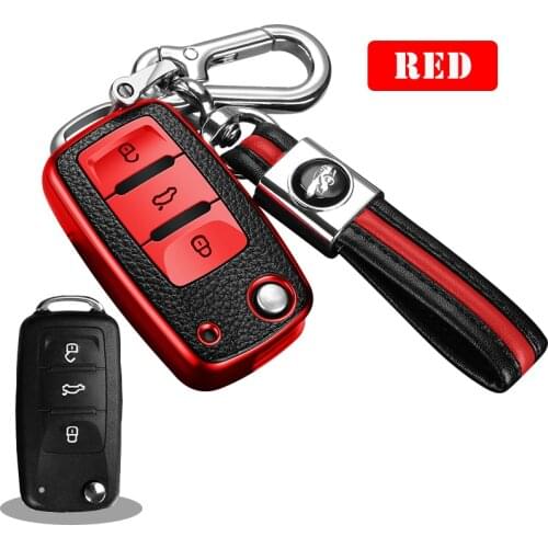 For Molle di TPU copertura della Cassa Chiave Dell'automobile Per Il VW Volkswagen Passat Golf Jetta Bora Polo Sagitar Tiguan