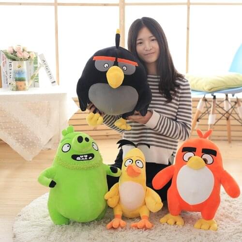 28cm lovely birds plush toy red Chuck Bomb bad piggies plush Cute soft toy Holiday gifts for children Children birthday present