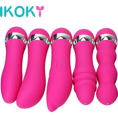 IKOKY Dildo Vibrator Realistic Clit Stimulator AV Stick Adult Product Multispeed Magic Wand G-Spot Massager Sex Toys for Women