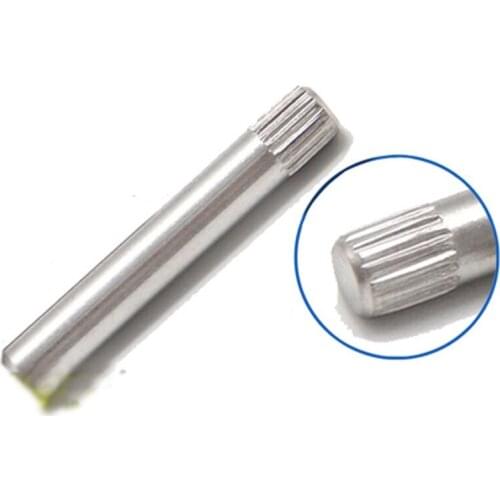 Stainless steel knurled Pin 2mm OD 6-50mm Long shaft Cylindrer Connecting Pins
