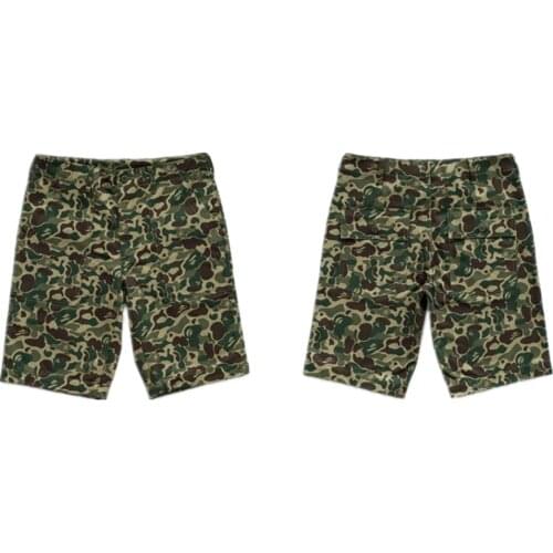 Duck Hunting Camo Shorts Retro US Army Herringbone Outdoor Shorts Cargo Mens Workout Shorts