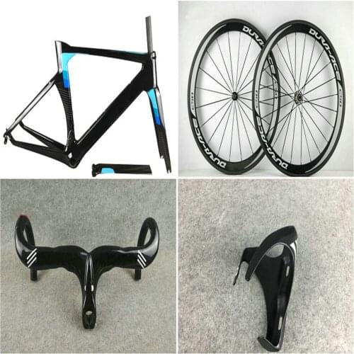 16 Colors Blue Concept Carbon Bike Frame c50 50mm wheelset Carbon Handlebar Bottle Cages V3RS C64 frame