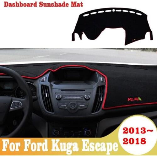 Car Dashboard Avoid Light Pad Instrument Platform Desk Cover Mat Carpets Trim For Ford Kuga Escape 2013 2014 -2018 Accessories