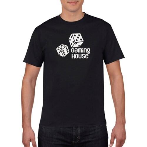 Summer casual printed game room funny Short sleeve T-shirt Mens T-shirt