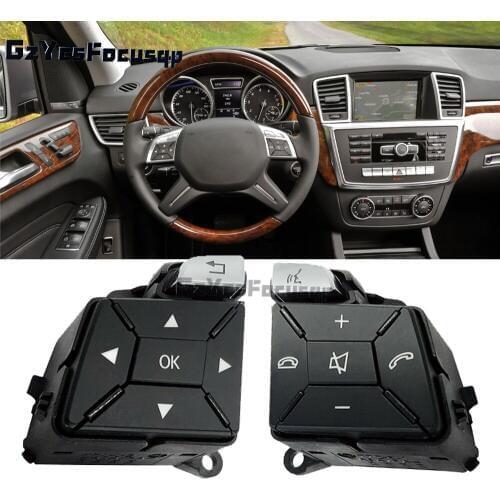 1set Left and right multi-function keys key switch For MERCEDES W204 W246 B C Class ML steering wheel A1669051900 A1669051800