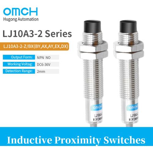 OMCH M10 metal inductive proximity switch LJ10A3-2-J/DZ AC 2-WIRE NC 90-250v