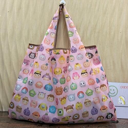 Large capacity green bag shopping bag supermarket shopping bag folding portable cloth bag strong oxford cloth