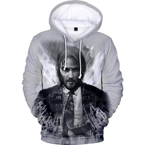 2020 Hot Sale John Wick 3 3D Hoodies Men/women Autumn Fashion Casual Sweatshirt 3D Print John Wick 3 Hoodie Top Sweatshirts