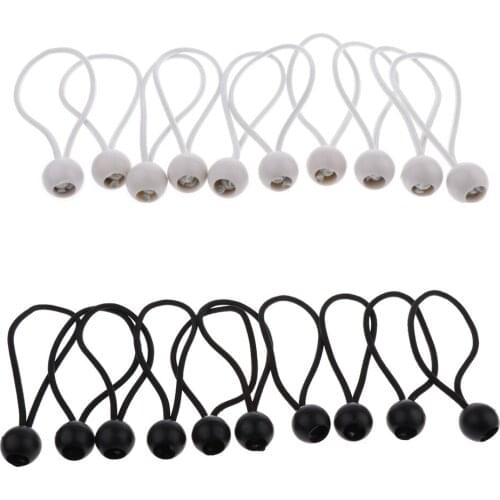 Ball Bungee Rope 10 Pcs 16cm Heavy Duty Ball Bungee Cord Tie down Cord Canopy Straps Travel Luggage Tie Camping Tent Fixing Rope