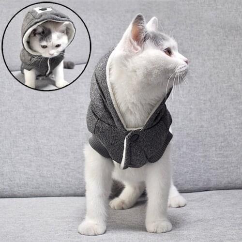 Soft Cotton Cat Coat for Cats Winter Warm Pet Clothes Kedi Gotas Clothing Mascotas Cat Costume Pet Products disfraz para perro