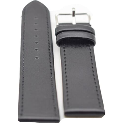 New Bamboo Watchband Black Genuine leather For Wooden Watch With High Quality Fashion Gifts