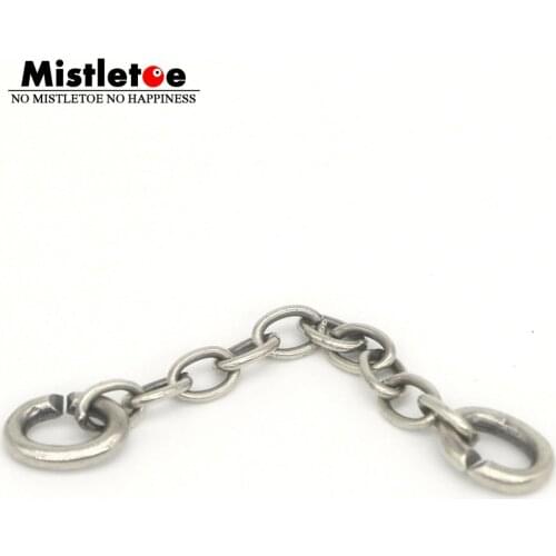 Mistletoe Jewelry 925 Sterling Silver Link Chain 6.0cm, Silver X lock Fit European Troll Bracelet
