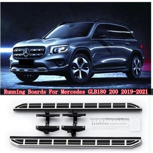 High Quality Aluminum Alloy Running Boards Side Step Bar Pedals Fits For Mercedes GLB180 200 2019 2020 2021