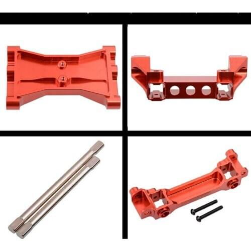 Rock Crawler Aluminum Alloy Front Anti-Collision Bumper Rear Axle Bridge Transmission Shafts for RC Cars Upgrade Parts
