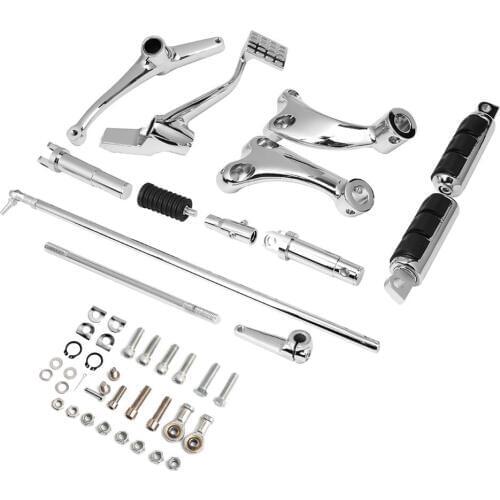 Motorcycle Foot Pegs Levers Linkage Forward Control Kit Fit For Harley Sportster XL 883 1200 48 Iron 2014-2016