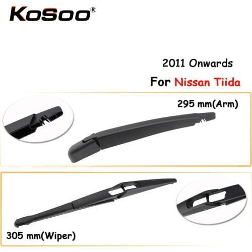 KOSOO Auto Rear Car Wiper Blade For Nissan Tiida,305mm 2011 Onwards Rear Window Windshield Wiper Blades Arm,Car Accessories