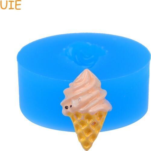 XYL025U 17.5mm Ice Cream Silicone Mold - Miniature Sweets, Fondant, Cake Decorating Tools, Chocolate, Resin Clay, Food Safe