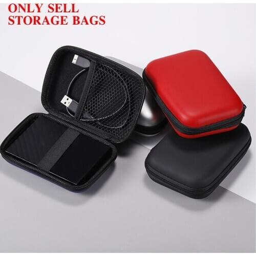 Hard Disk Storage Bag External Hard Disk Protection Storage Bag Case Cover Hard Drive Pouch Earphone Bag for Pc Laptop Hard Disk
